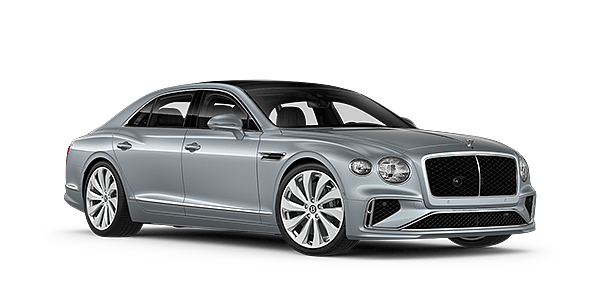 Bentley Monterrey New Bentley Flying Spur sedan front three quarter in Silverlake paint